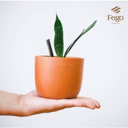 Thumbnail Chậu cây đất nung cỡ trung FEGO để trồng cây ban công, bàn làm việc nhiều kích thước 1