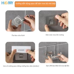 Thumbnail Miếng dán Inox 304 cho các loại kệ rổ kèm keo HOBBY Home Decor PASS 1