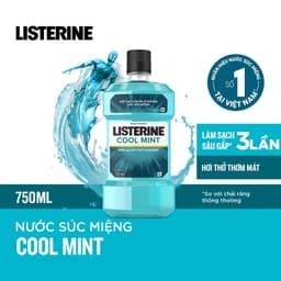 Thumbnail Bộ 2 chai nước súc miệng Listerine Cool Mint diệt khuẩn giữ hơi thở thơm mát 750ml/chai 4