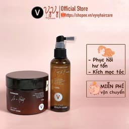 Thumbnail Bộ sản phẩm xịt bưởi kịc mọc+ kem ủ tóc tráng gương vyvyhaircare V 365ml 1