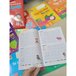 Thumbnail Sách - Bộ hành trang cho bé vào lớp 1 tập tô tập viết chữ, số - 10 quyển kèm bút chì và tẩy 4
