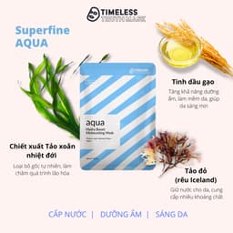 Thumbnail Mặt Nạ Sợi Tơ siêu nhẹ làm sáng da, dưỡng ẩm sâu Timeless Truth Mask - Aqua Hydra Boost (30ml x 5 miếng) 3