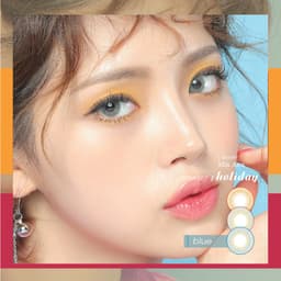Thumbnail Lens Cận ANN365 1 Tháng Màu Xanh Xám Holiday Sky Từ 0-6 Độ 1