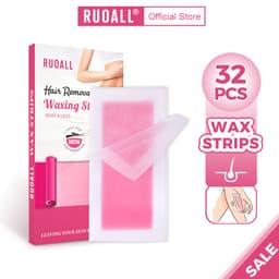 Thumbnail Bộ 24 miếng sáp dán tẩy lông RUOALL hai mặt tự nhiên cỡ lớn 9x18 150g chất lượng cao 1
