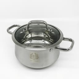 Thumbnail Nồi inox cao cấp HG Mart nắp kính cường lực bền và chống vỡ tốt [Bảo hành 12 tháng] 1