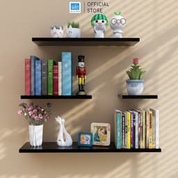 Thumbnail Set 4 Kệ Gỗ Treo Tường Thanh Ngang SIB Decor Trang Trí Phòng Khách Góc Làm Việc - KT001-2346 1