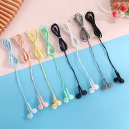 Thumbnail Tai nghe Vitog siêu trầm kiểu két tai có dây giắc cắm 3.5mm màu sắc macaron 4