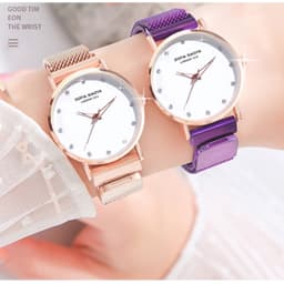 Thumbnail Đồng hồ đeo tay XIAOYA 1315 bằng kim loại khóa từ tính thanh lịch thời trang 3