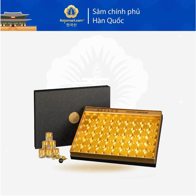 Ảnh An Cung Chính Phủ Rồng Vàng Chống Đột Quỵ Hàn Quốc Hộp 60 Viên Korean Red Ginseng 4