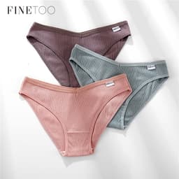 Thumbnail Quần lót lưng thấp M-4XL vải cotton lưng thấp Finetoo 1