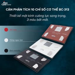 Thumbnail Cân phân tích 10 chỉ số cơ thể Tanita BC313 tự động nhận diện người dùng, chính hãng Nhật Bản 4