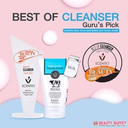 Thumbnail Sữa rửa mặt trắng da và tạo bọt Beauty Buffet Scentio Milk Plus Whitening Q10  Facial Foam 100ml 3