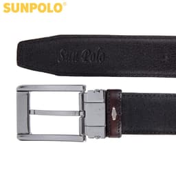 Thumbnail Dây Nịt Nam Da Bò Khóa Kim Cao Cấp SUNPOLO - BSMK36 3
