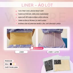 Thumbnail Liner Latex - Áo Lót Mặc Bên Trong Nịt Bụng Latex WSTORE Chống Hằn Ngứa & Đỏ Da, Bí Da - Latex By W.Store Chính Hãng 1