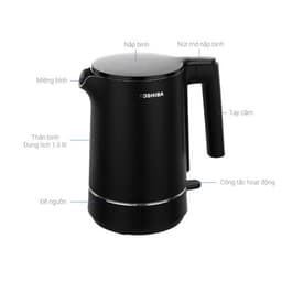Thumbnail Bình đun siêu tốc Toshiba KT-15DS1NV - 1.5L - Inox 304 - Hàng chính hãng, bảo hành 12 tháng, chất lượng Nhật Bản 1