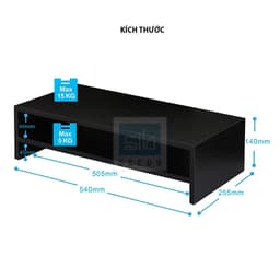 Thumbnail Kệ Để Màn Hình Máy Tính, Để Sách Bàn Làm Việc, Văn Phòng Thương Hiệu SIB DECOR KDB03 3