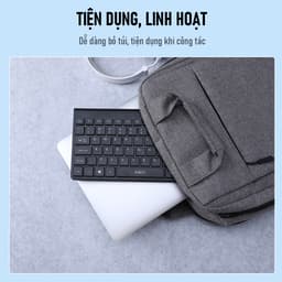 Thumbnail Bàn Phím Có Dây Nhỏ Gọn ROBOT RK10 Thiết Kế Tĩnh Âm Kích Thước 136.7 x 310 x 24.8mm Hàng Chính Hãng Bảo Hành 12 Tháng 1 4