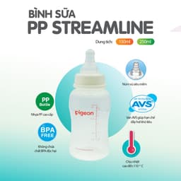 Thumbnail Bình sữa PP Streamline Pigeon 150ml/ 250ml 3