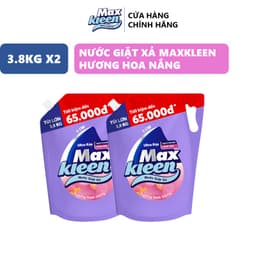 Thumbnail Combo 2 Túi Nước Giặt Xả Maxkleen Hương Hoa Nắng 3.8kg/Túi 2