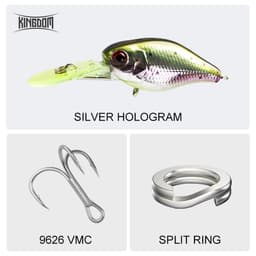 Thumbnail Kingdom Mồi câu cá giả cứng 50mm 5g 4