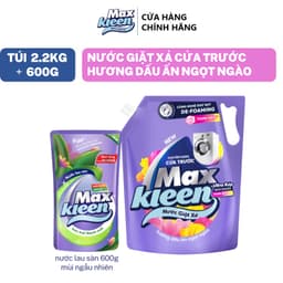 Thumbnail Combo Túi Nước Giặt Xả MaxKleen chuyên dụng Cửa Trước 2.2kg + Túi nước lau sàn 600g mùi ngẫu nhiên 3