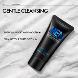 Thumbnail Set Sữa Rửa Mặt LAIKOU Kiểm Soát Dầu Tẩy Da Chết Dịu Nhẹ Cho Nam 50g Kèm Cọ Rửa Tiện Dụng 1