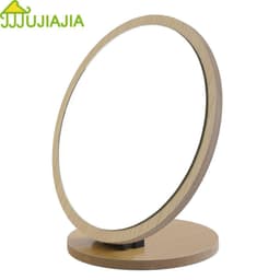 Thumbnail Gương trang điểm JUJIAJIA bằng gỗ một mặt để bàn 1