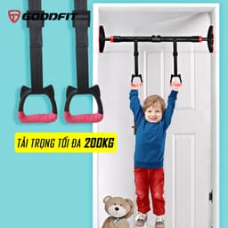Thumbnail Vòng treo đu xà đơn trẻ em Gymnastic rings GoodFit kháng lực chịu tại 200kg, dây treo tùy chỉnh GF002E 2