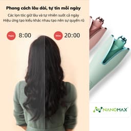 Thumbnail Máy Uốn Tóc Tự Động Xoay 360 Độ Nanomax Xn-389, Thiết Kế Xoay 3 In 1 Dễ Dàng Tạo Kiểu - Bảo Hành 6 Tháng 2