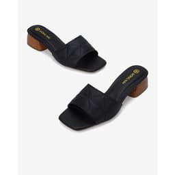 Thumbnail Dép cao gót nữ Đông Hải thiết kế quai ngang  ôm chân may chỉ nổi thời thượng - D7720 3