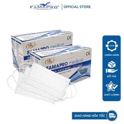 Thumbnail khẩu trang y tế 4 lớp kháng khuẩn Cô Gái Famapro ( 50 cái/ hộp) 2