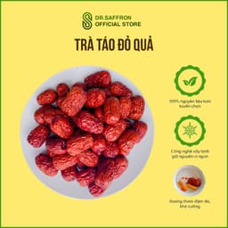 Thumbnail Táo đỏ Hàn Quốc sấy khô Saffron Việt Nam loại quả to đặc biệt gói 100gr 1