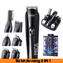 Thumbnail Tông đơ tạo kiểu tóc đa chức năng 6 in 1 chính hãng Kemei KM-600 có thể cạo râu tỉa mũi tỉa mày... 3