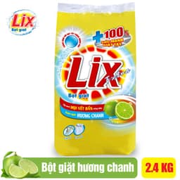 Thumbnail Bột giặt Lix Extra hương chanh 550gr EC055 thơm mát làm sạch mọi vết bẩn cứng đầu cho giặt tay và máy 3