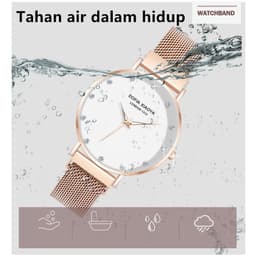 Thumbnail Đồng hồ đeo tay XIAOYA 1315 bằng kim loại khóa từ tính thanh lịch thời trang 4