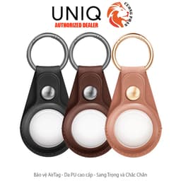 Thumbnail Móc Chìa Khóa Kèm Ốp Da Bảo Vệ AirTag Cao Cấp UNIQ - Hàng Chính Hãng 1