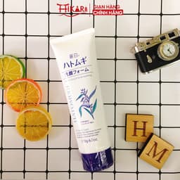 Thumbnail Sữa rửa mặt ý dĩ làm sáng da REIHAKU HATOMUGI W Cleansing foam 170g 4