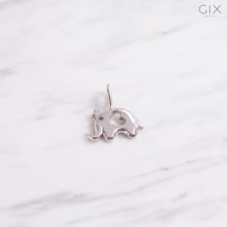 Thumbnail Mặt dây chuyền bạc hình con voi khoét trái tim tinh xảo Gix Jewel MDC06 1