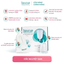Thumbnail Cốc nguyệt san BeUcup siêu mềm hàng cao cấp dung tích 40ml cho phụ nữ sau sinh đạt chuẩn 2