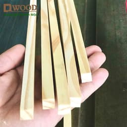 Thumbnail 5 thanh gỗ thông Dwood vuông 1cm làm mô hình kiến trúc - chiều dài tự chọn 1