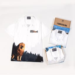 Thumbnail Áo Sơ Mi nam nữ Hoạ Tiết Tay Ngắn Cổ Vest Uniex Thời Trang Vải Lụa Local Brand M Studio 4