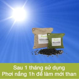 Thumbnail Than Hoạt Tính Khử Mùi Ô Tô Tủ Lạnh, Hút Mùi Hôi, Vi Khuẩn, Nấm Mốc Hapaku 200g 4