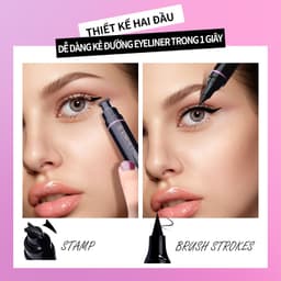 Thumbnail Set 2 bút kẻ mắt KIMUSE kháng nước có đầu vẽ đuôi mắt trang điểm làm đẹp độc đáo 3