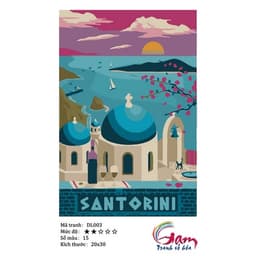 Thumbnail Tranh tô màu theo số Gam du lịch vòng quanh thế giới size mini 20x30cm (Part 1) 1