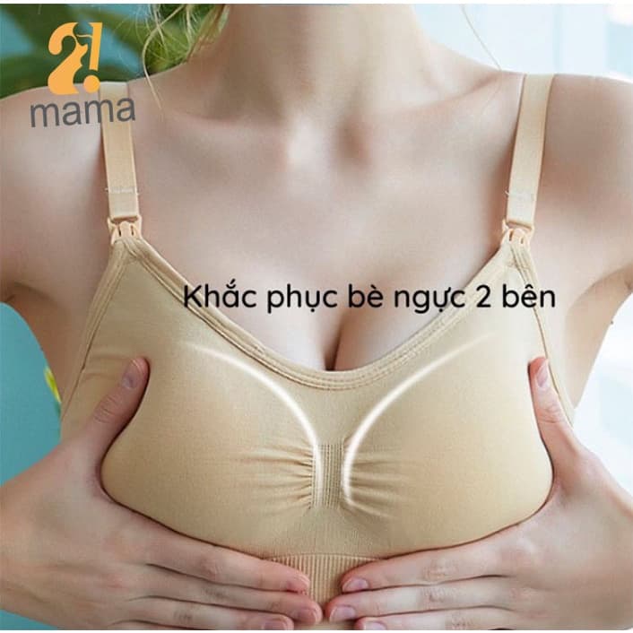Ảnh Áo lót bầu sau sinh cho con bú, chống chảy sệ, có nút mở cho bé ti mềm mại, thoải mái 2MAMA V158 3