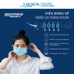 Thumbnail Khẩu trang y tế 4 lớp kháng khuẩn BIOMEQ hộp 50 cái - MEDICAL 2