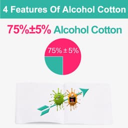 Thumbnail Hộp 50 miếng cồn/ tăm bông Cofoe cồn 75% diệt khuẩn khử trùng 1