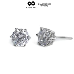 Thumbnail Bông tai bạc 925 KYDOPAL nụ khuyên đính đá cá tính trang sức bạc Ý cao cấp - 9K4 1