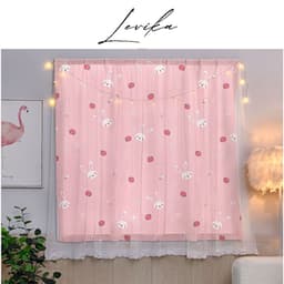 Thumbnail Rèm cửa Levika hoạ tiết dễ thương, không khoan đục, may sẵn treo phòng ngủ không kèm thanh treo 3