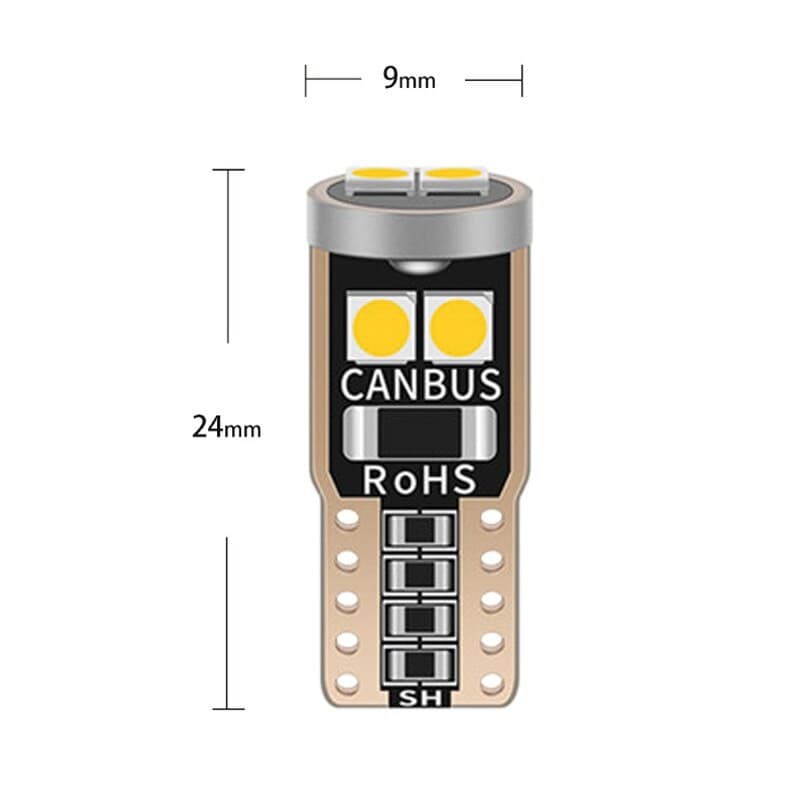 Ảnh Bóng đèn LED LYMOYO T10 194 501 6smd 3030 cho xe hơi/ xe máy 12v 6000k 4